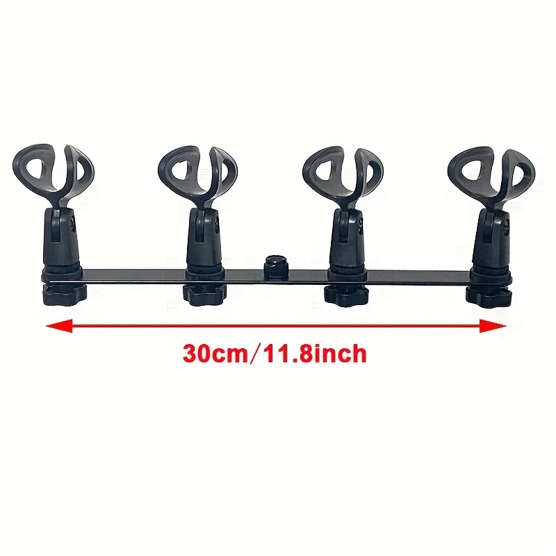 마이크 4클램프 수평 바 세트, 고정형 마이크 거리 클램프, 조절 가능한 마이크 헤드 연장 장치(플로어 스탠드 제외)