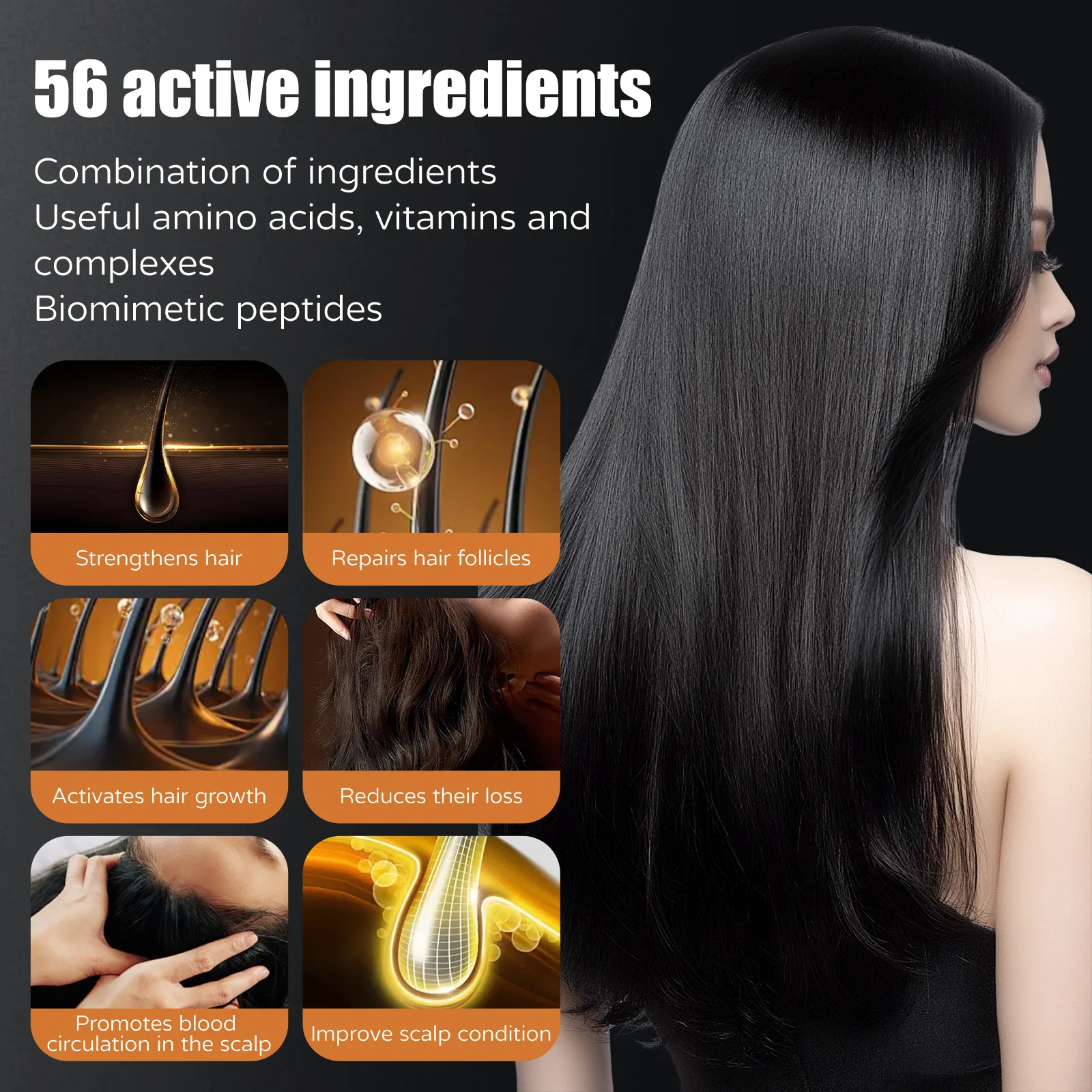 Sanendi Korean Hair Growth Solution Serum P-HL Essence Booster Ptx Peptide Anti-Hair Loss Treatment Hydrating Meso 5MLx10Vials