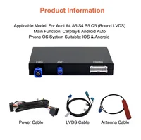 Wireless CarPlay Android Auto Decoder For Audi A4 B8 A5 Q5 S5 MMI 3G 2009-2015 With Bluetooth Mirror Link AirPlay GPS Car Module 6