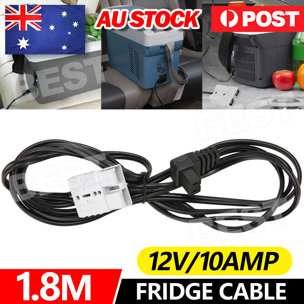 Power Cord Lead 12V Fridge Cable to Anderson Style Plug to Fit Waeco & Kings