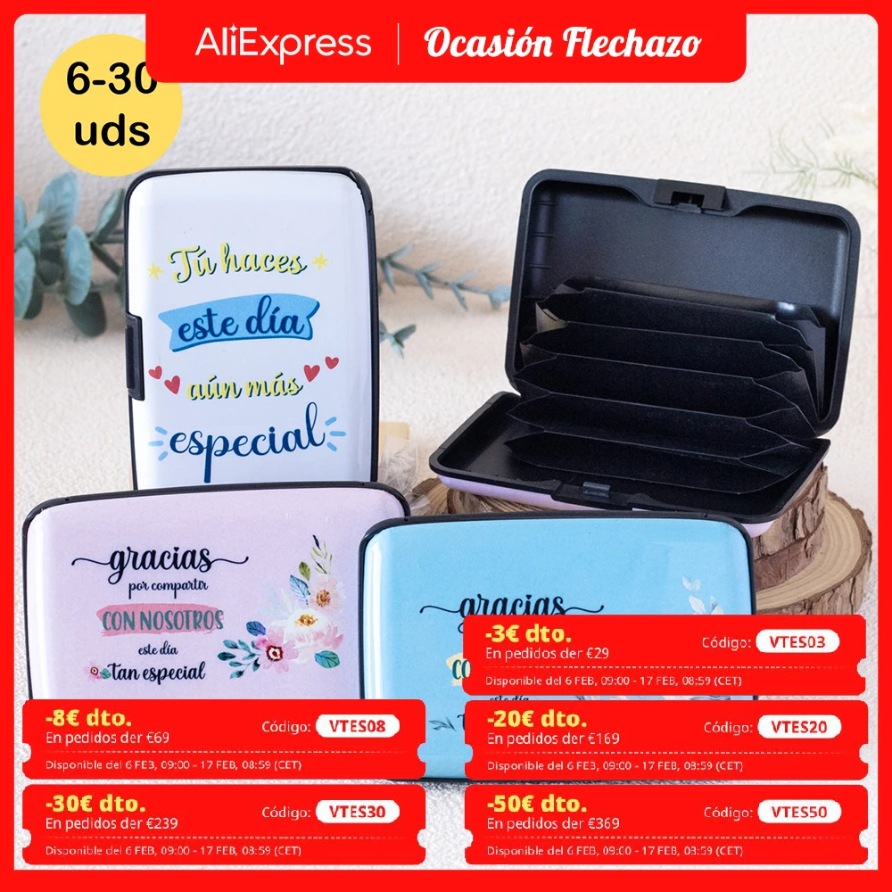 Lote 6 a 30 unidades de Tarjetero mujer para tarjetas, 3 modelos, Detalles de comunión para los invitados, regalos de boda para invitados x lotes, Bautizo recuerdos para invitados, Regalos mujer originales, Regalantes