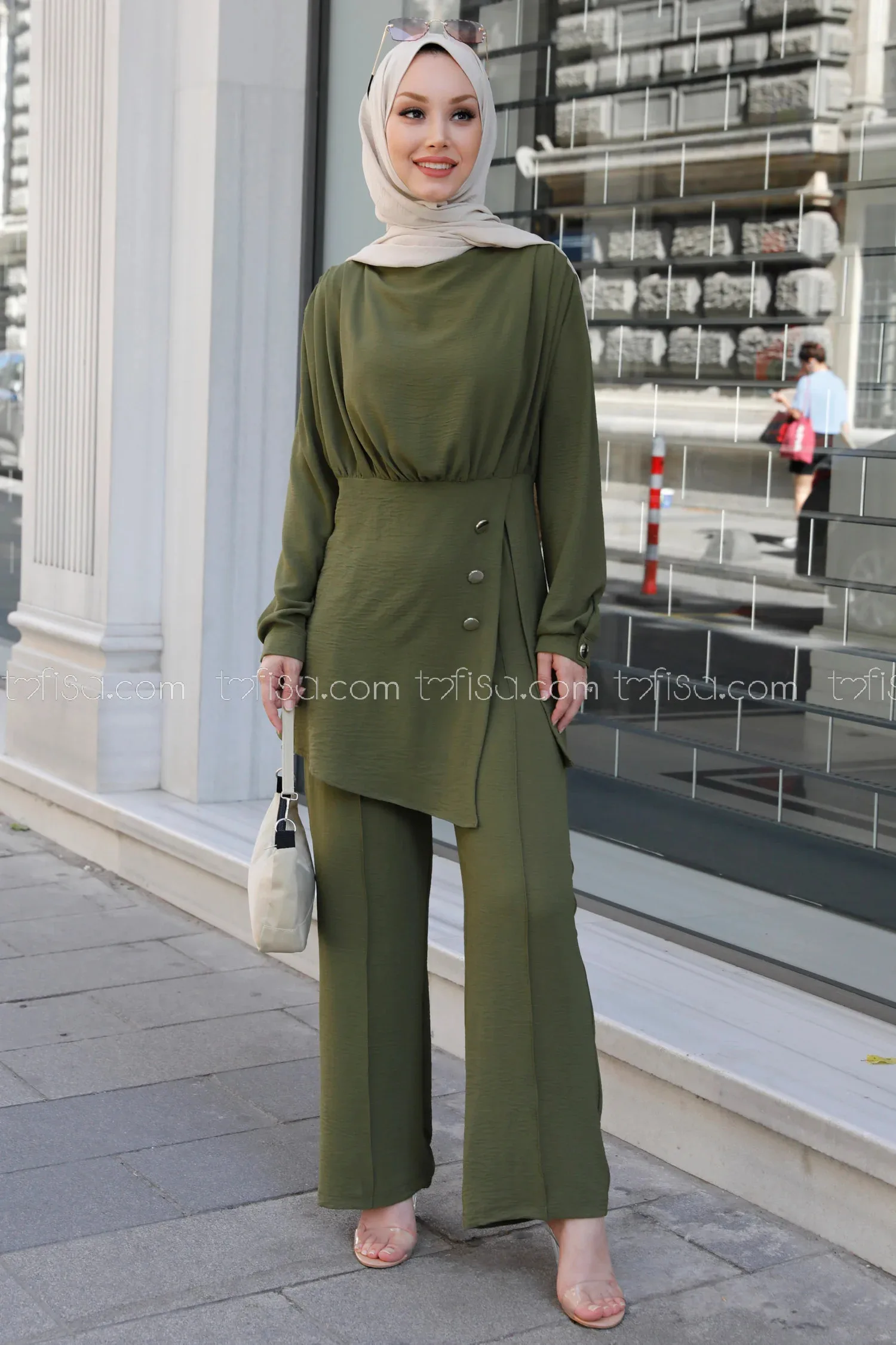 

Туника, брюки, костюм, мусульманская Мода, турецкий хиджаб, одежда 20220014