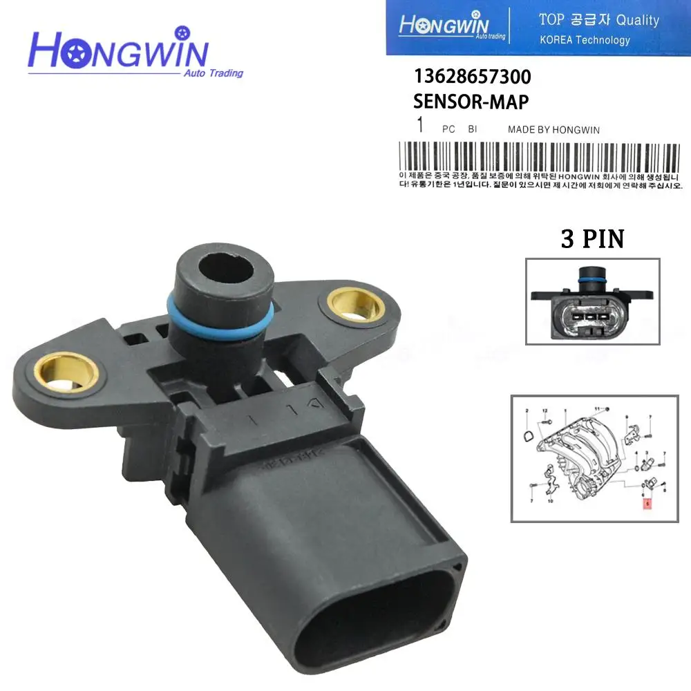 Intake Air Manifold Differential Pressure Sensor For BMW E53 E60 E61