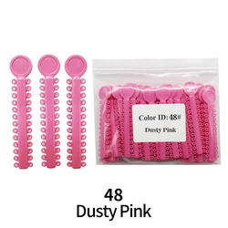 Elastic O - Type Tie - Value Pack of 1040 Pieces (40 Sticks) (Dusty Pink 48)