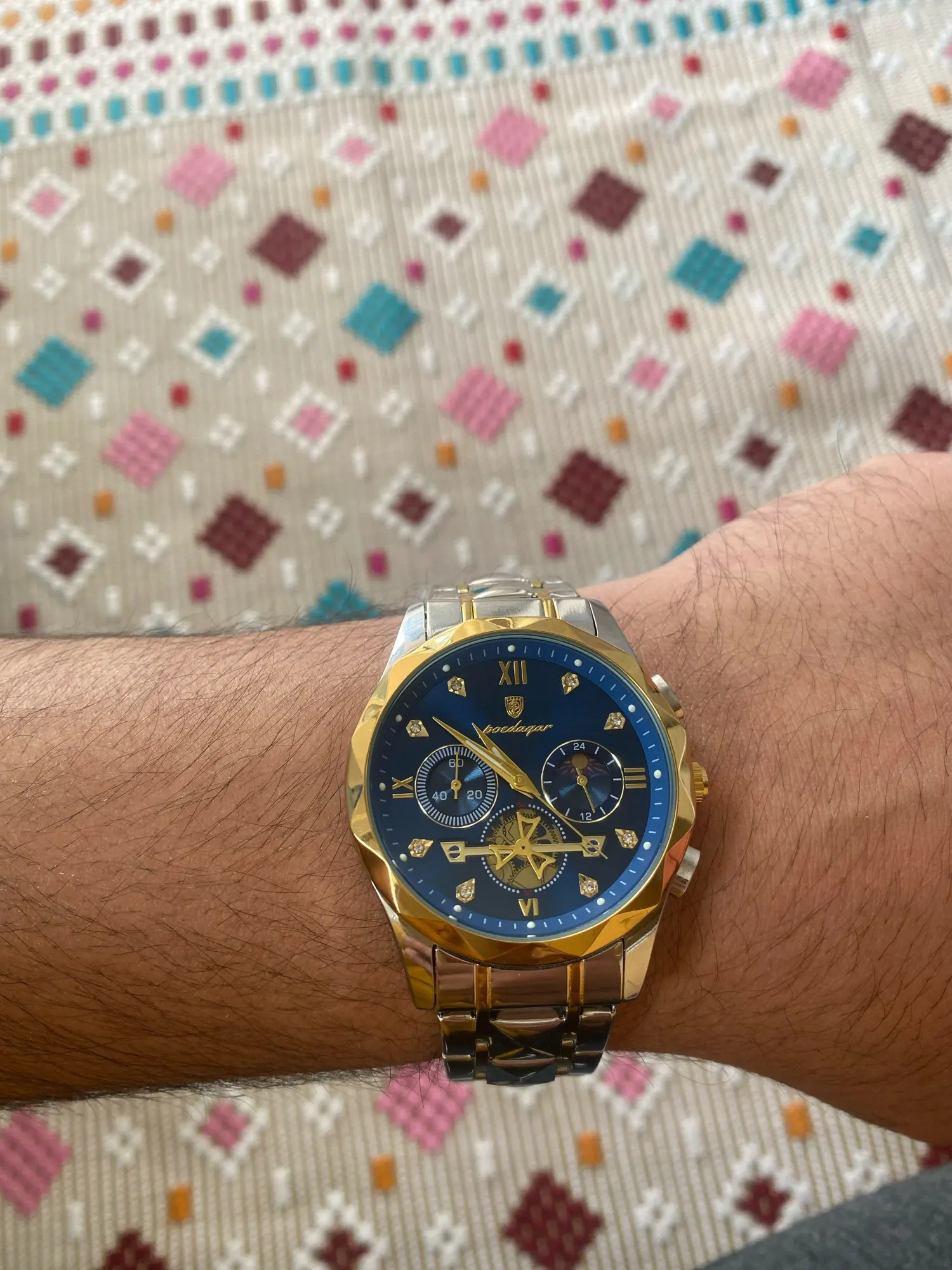 POEDAGAR Luxury Men's Quartz Watch photo review