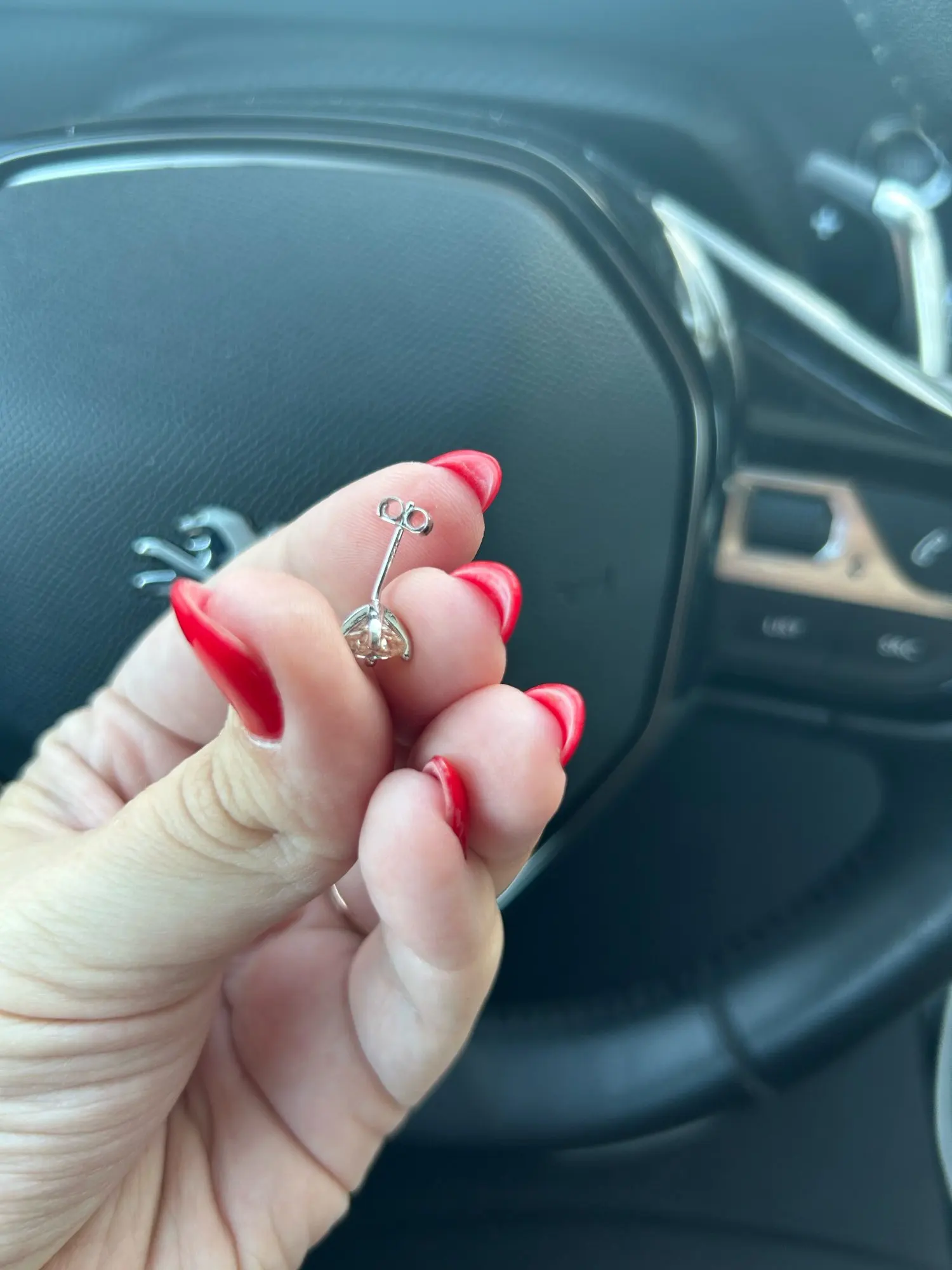 Moissanite Ear Stud Earrings photo review