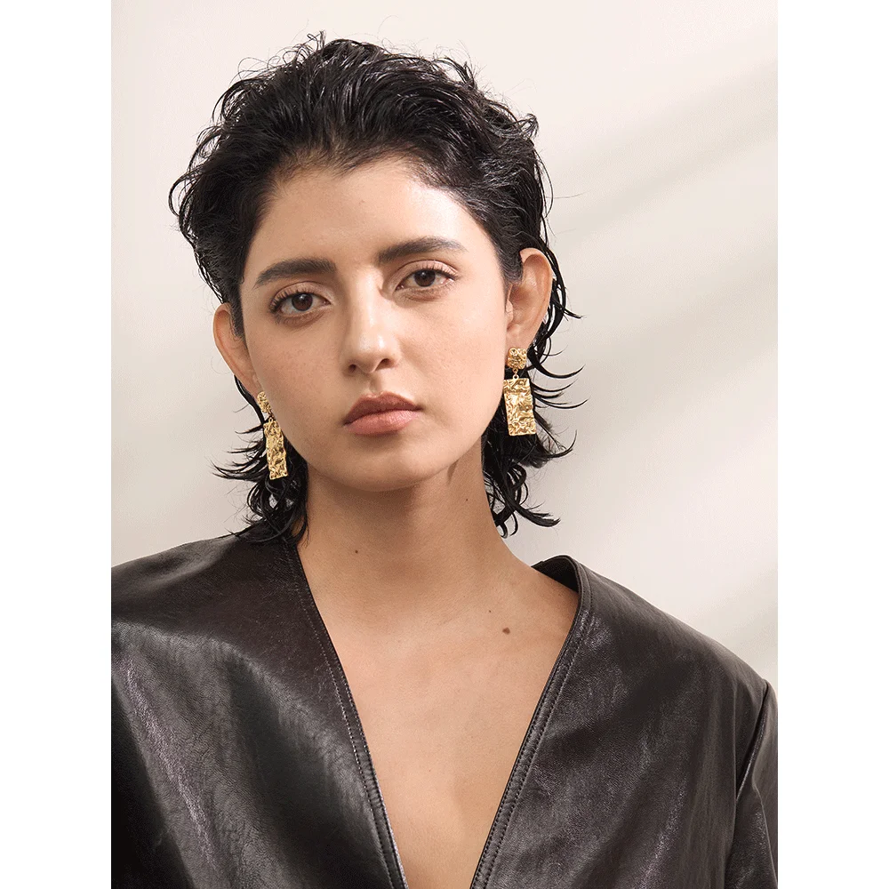 Yhpup Stainless Earrings Metal