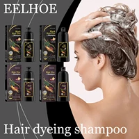 Ginseng Hair Dyeing Shampoo Cleaning Dirt Nourishing Non-irritating Cover Gray White Hair Enhance Smoothness Hair Dyeing Shampoo