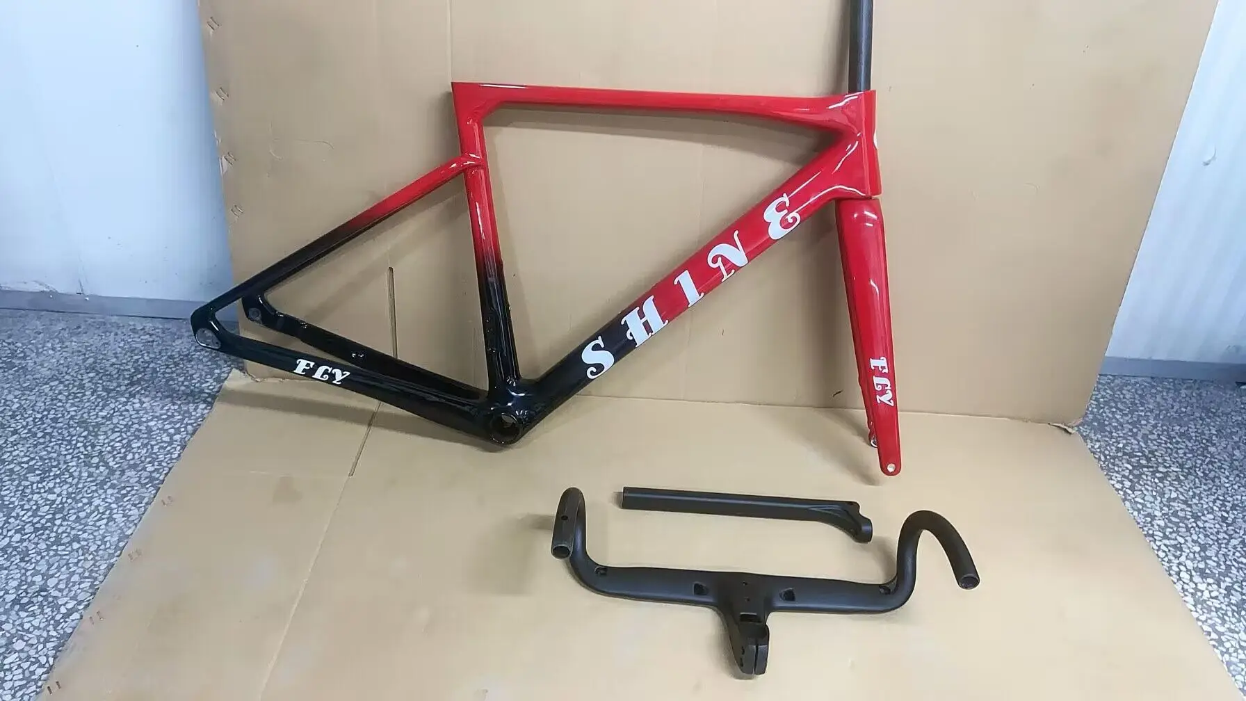 Carbon Bike Frame ud Glossy Rims Cycling Frameset 2 years Warranty