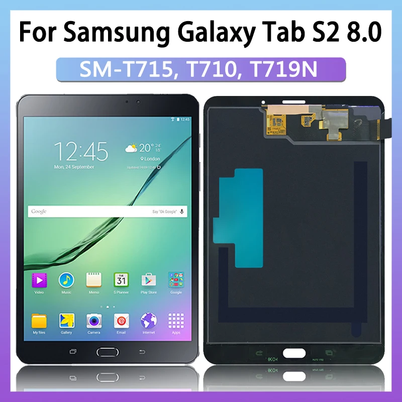 

Оригинальный ЖК-дисплей для Samsung Tab S2 8,0, T710, T713, T715, T719, сенсорный экран с цифровым преобразователем в сборе, телефон с Wi-Fi, телефон 3G