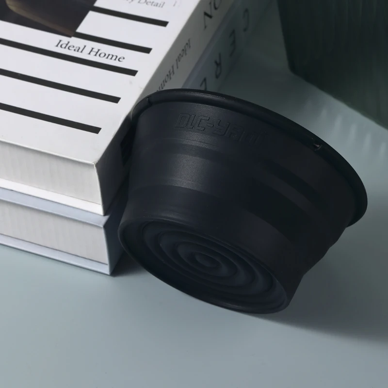 Collapsible Silicone Shaving Bowl For Travel Yaqi Black Color shaving bowl