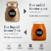 Glass Jars with Lids - Yogurt Jars with PE Lids & Cork Lids & Wooden Spoons &  Chalkboard Labels 100ML 2
