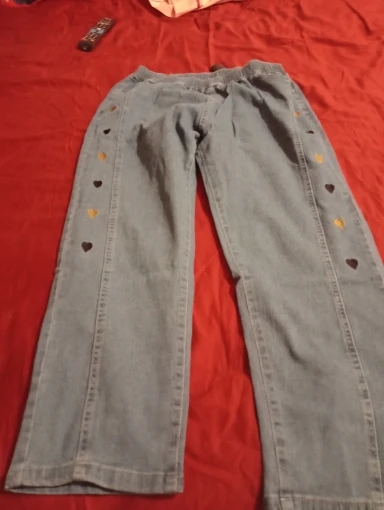 Embroidery High Waist Jeans photo review