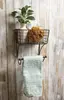 Rustic metal towel bar – farmhouse bathroom décor 4