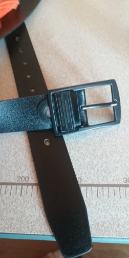 MIDNIGHT SOVEREIGN™ – Black Buckle Genuine Leather Belt photo review