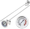 Practical Kitchen Tools Stainless Steel Frying Oil Fryer Fries Fried Barbecue Thermometer 50°-550°C Chicken Wing， with 40cm Long 1