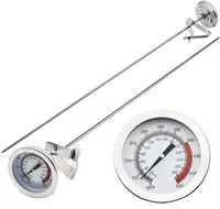 Practical Kitchen Tools Stainless Steel Frying Oil Fryer Fries Fried Barbecue Thermometer 50°-550°C Chicken Wing， with 40cm Long 1