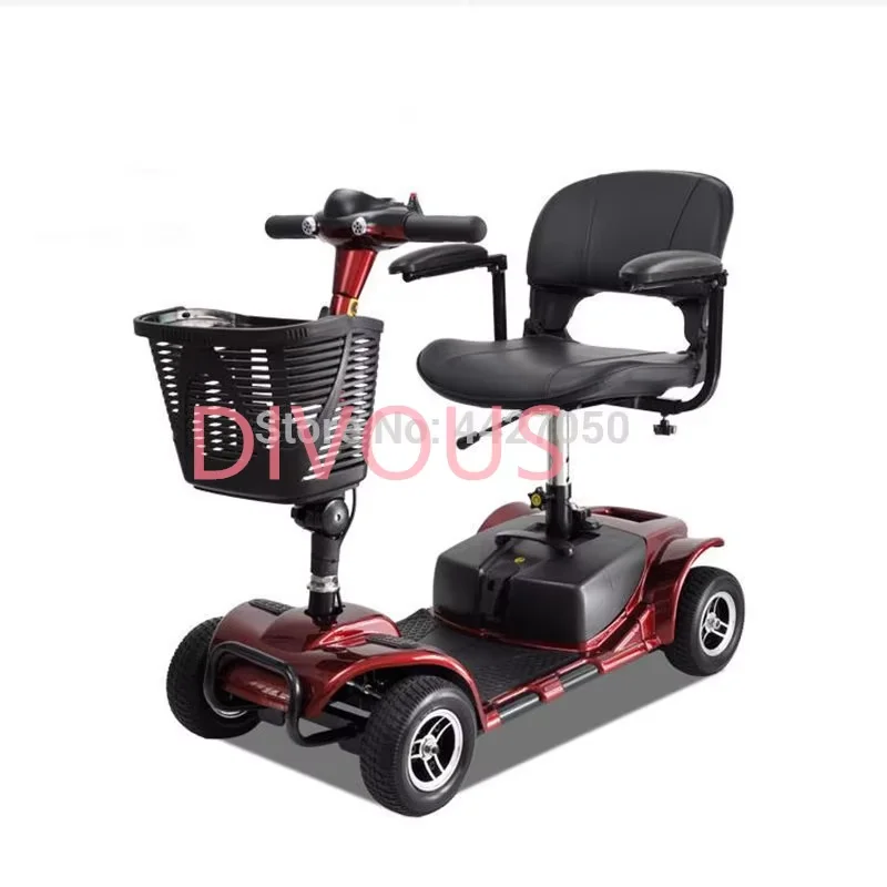 High Power Electric Scooter for Disabled Four Wheels Adult Bicycle Outdoor Mobility Scooter