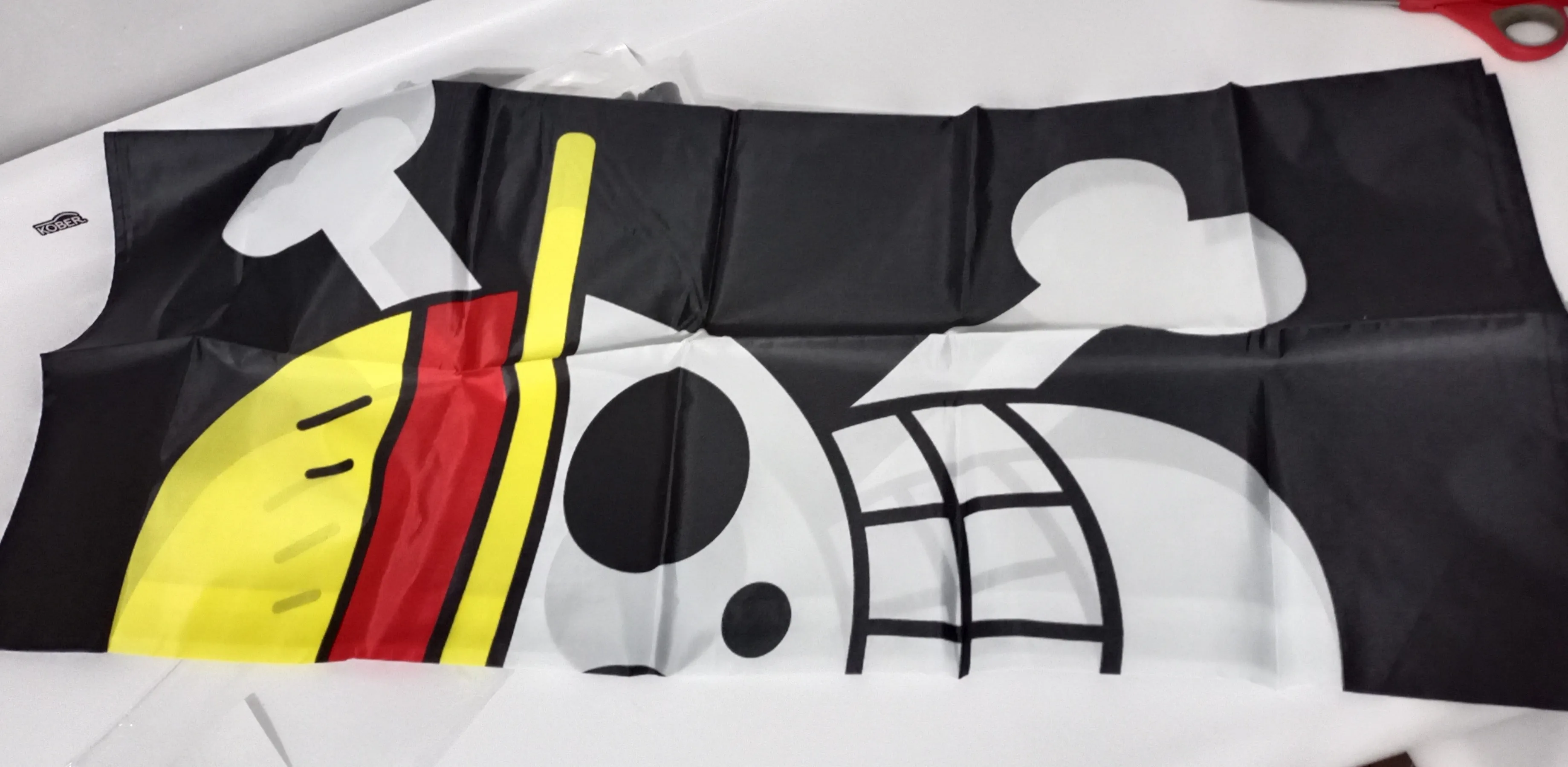 Drapeau One Piece 124x70 Cm - Décoration Cosplay Pirates Chapeau De Paille, Polyester, Pour Chambre, Fan