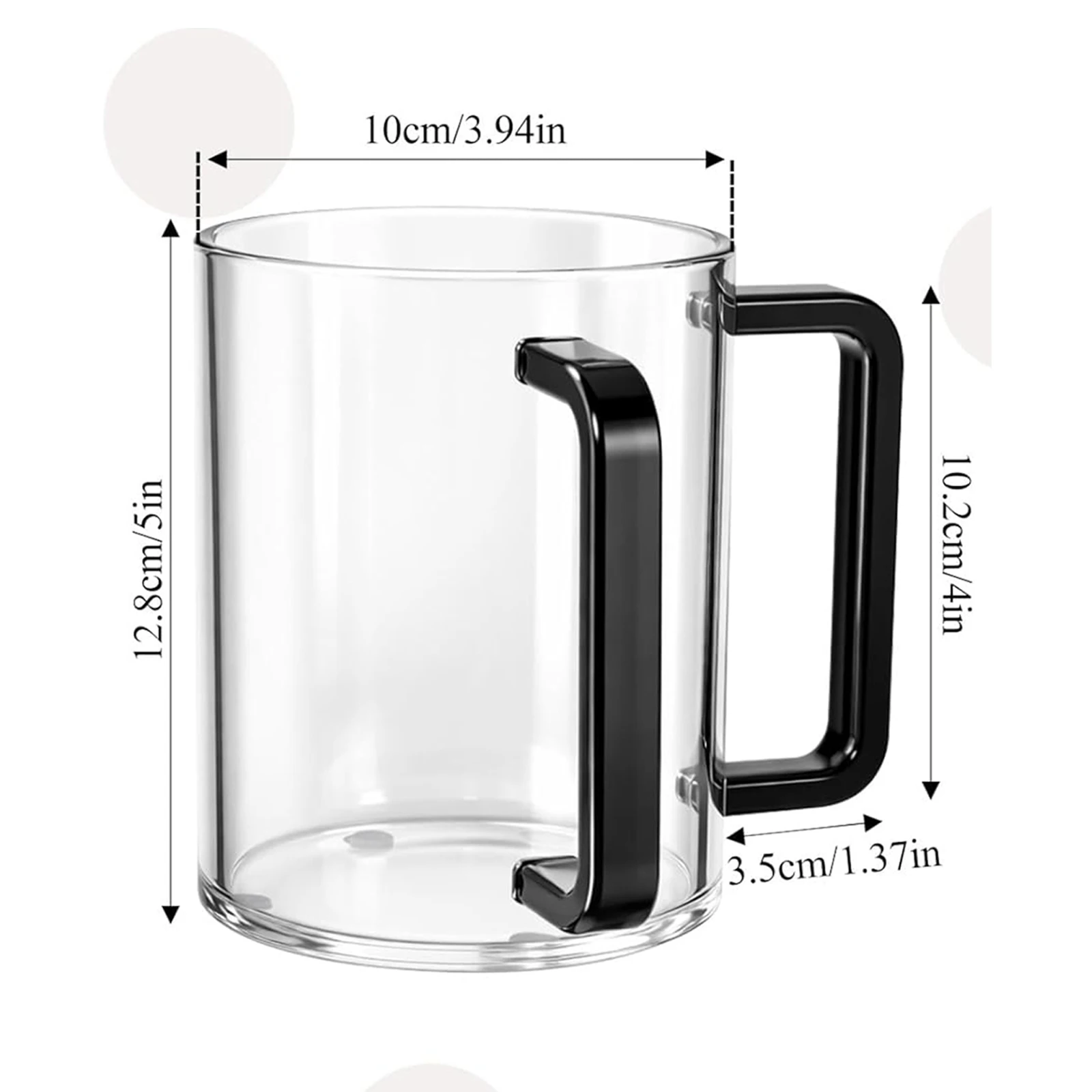 Vaso de enjuague de 800 ml para lavado de manos con doble asa, gran capacidad, ligero, accesorios de baño para judíos._voghion.com