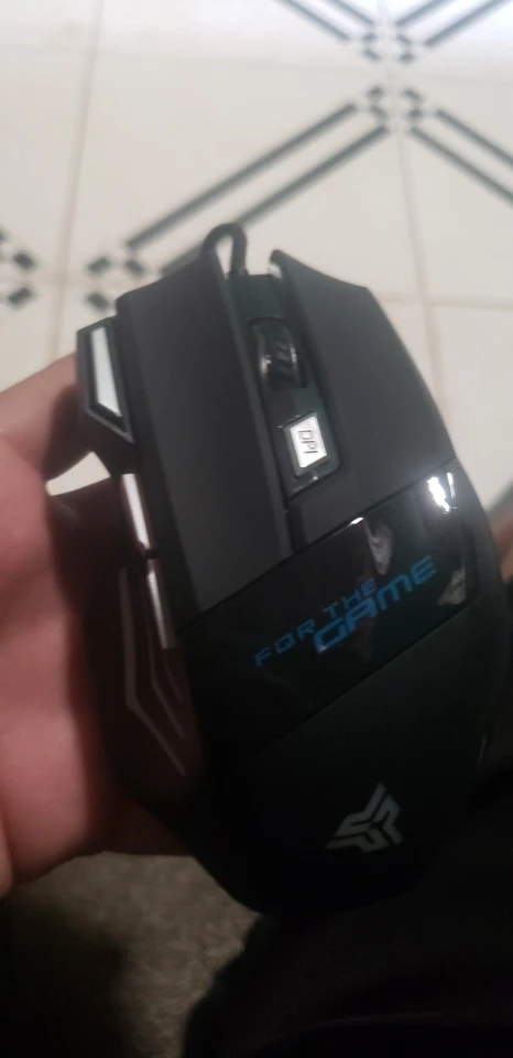 Mouse gamer para jogo computador 3200dpi com LED laser X7 USB Botões Profissional photo review