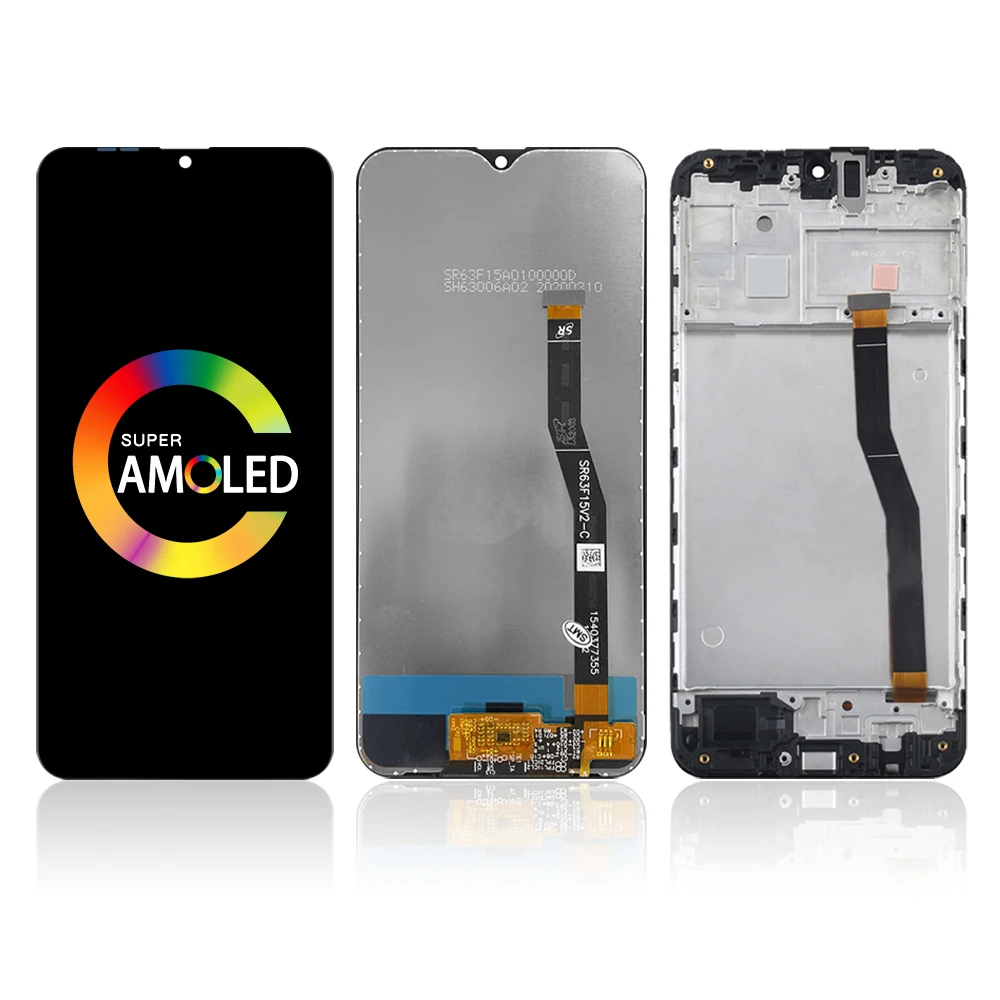 100% 삼성 M20 LCD 터치 스크린 디지타이저 어셈블리에 대한 테스트 삼성 M20 M205 M205F LCD 디스플레이 프레임