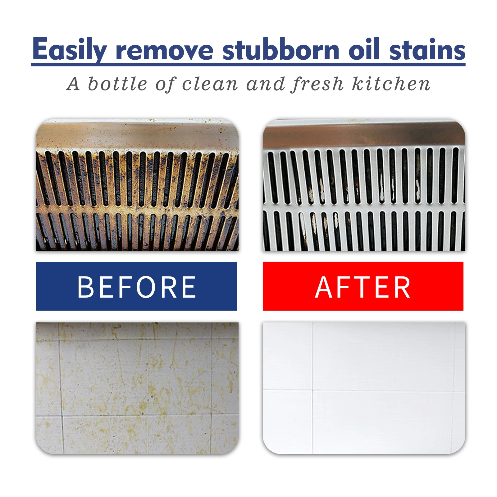 Kitchen Oil Stains Grease Cleaning Powder Deep Clean Descaling
