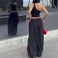 Loose Joggers Pants Women Cargo Pants Vintage Streetwear Hip Hop Y2k Baggy Wide Leg Sweatpants Casual Pockets Fashion Trousers - Image 2