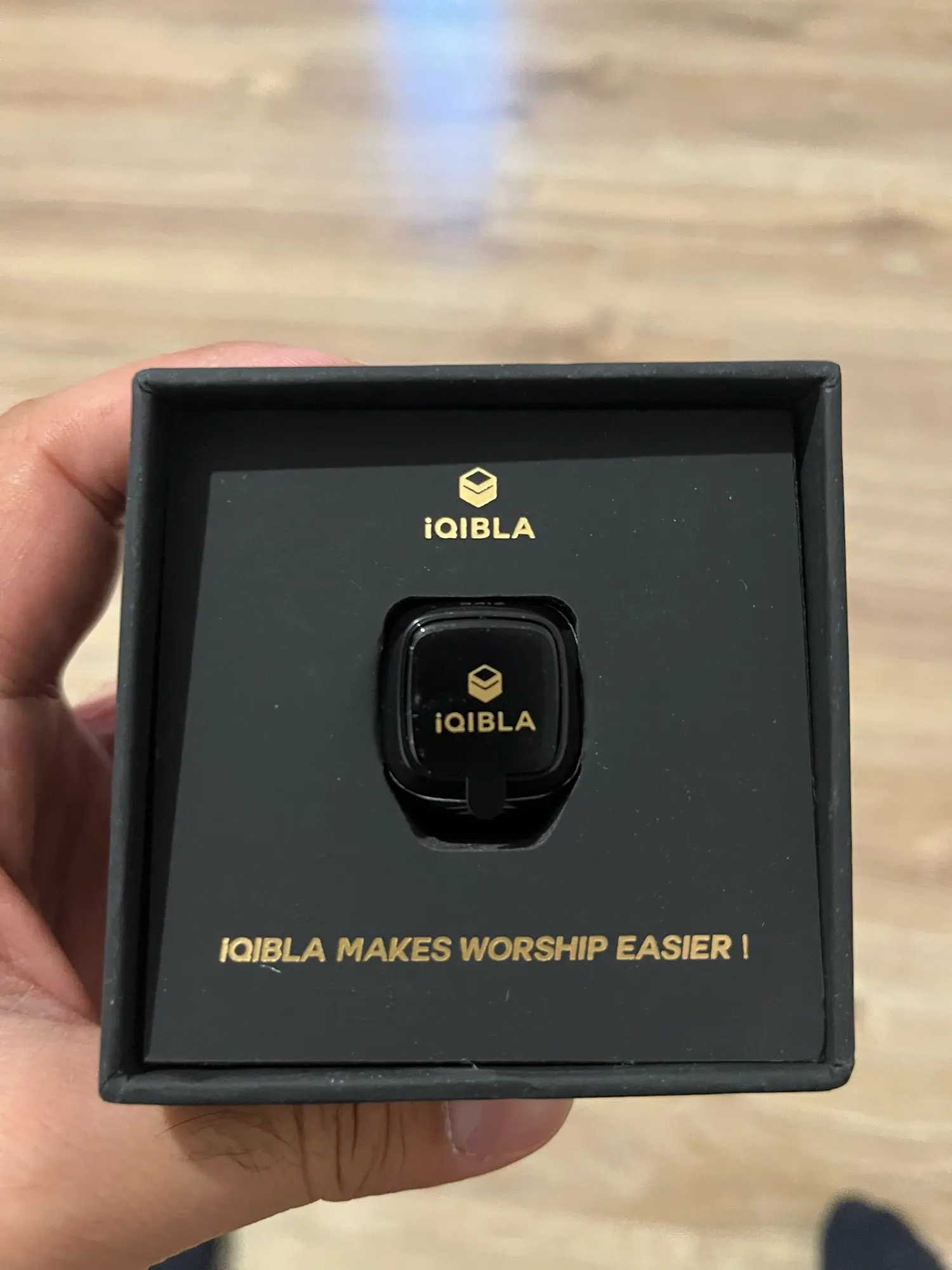 iQibla Zikr 1 Tasbih Smart Ring för muslimer Tally Tasbeeh Counter Metal 5 Bönetidspåminnelse Bluetooth IP68 Vattentät