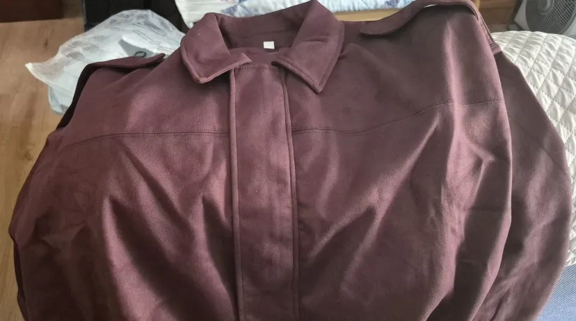 HXAO Women's Bomber Jacket Lapel Long Sleeve Zipper Suede Jacket Women 2025 High Street Cropped Racing Jackets Coats Outerwears photo review