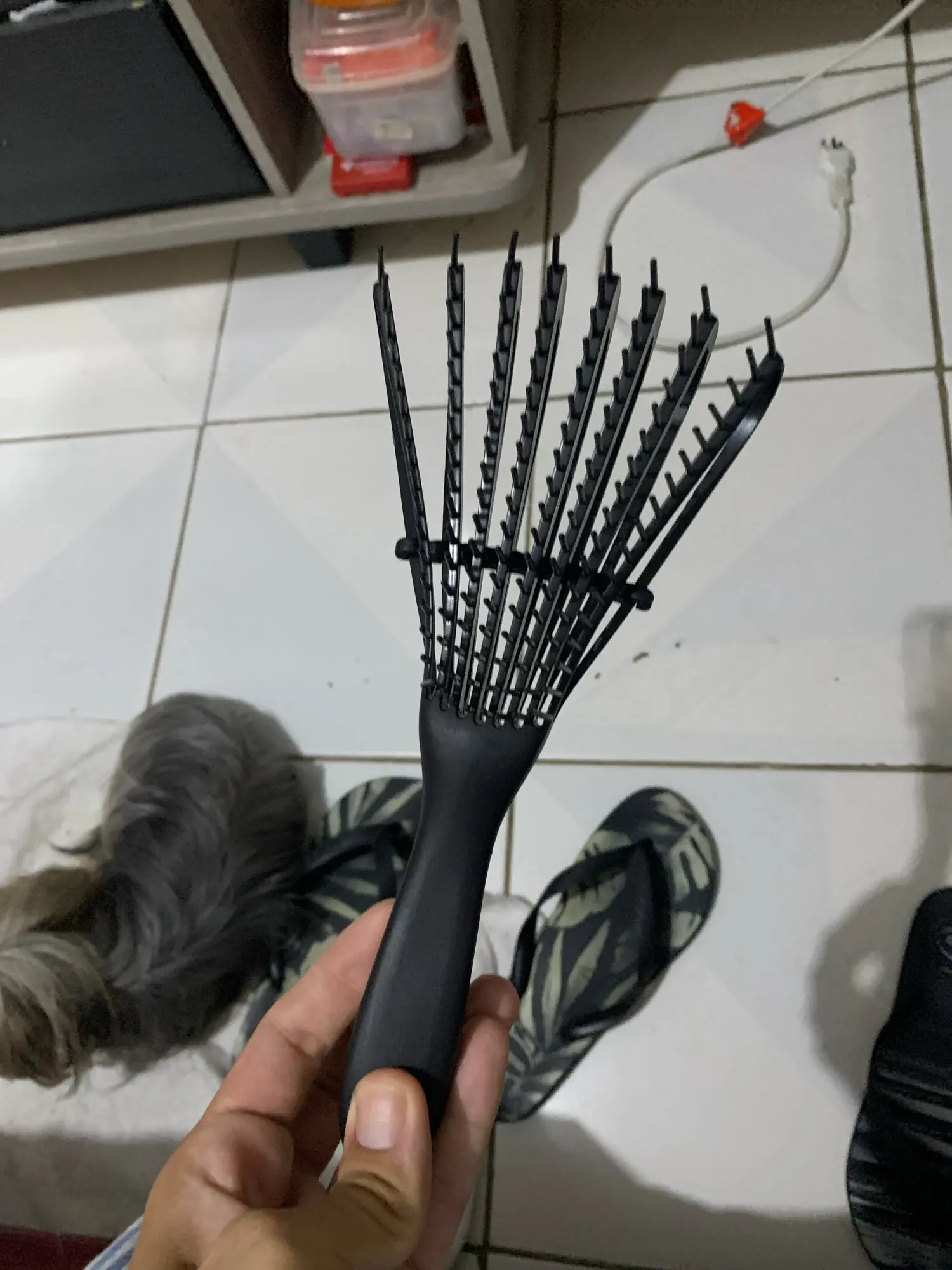 Escova Polvo Detangler para Cabelos Cacheados - Sortido - Desembarace com Facilidade e Realce a Beleza dos Seus Cachos photo review