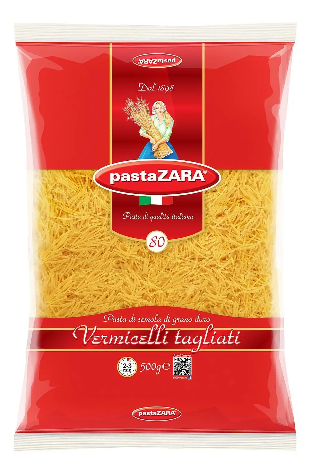 Упаковка 20 пачек Вермишель Pasta