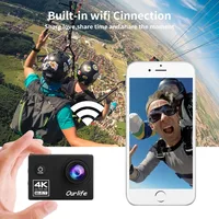 Christmas Outdoor Skiing 4K WiFi Action Camera Video Recording 4K/30FPS 2.0"170D Underwater Waterproof Sports Camera Helmet - Image 4
