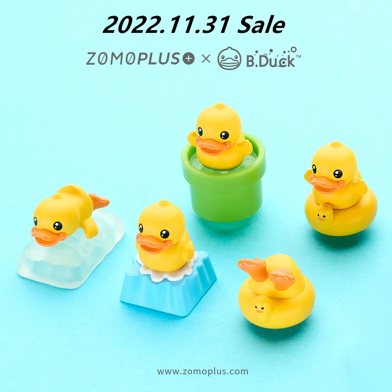 키 캡, 기계식 키보드 키 캡, 개성 디자인, 체리 MX 축 3D 키 캡, Q Meng 귀여운 작은 노란색 오리 블라인드 박스 키 캡