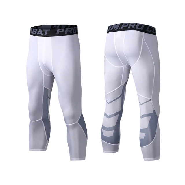 Personalized LOGO Compression Capris Running Tights Men Gym Fitness  Leggings Quick-dry Sportswear Jogging Exercise Pants 3/4 - AliExpress