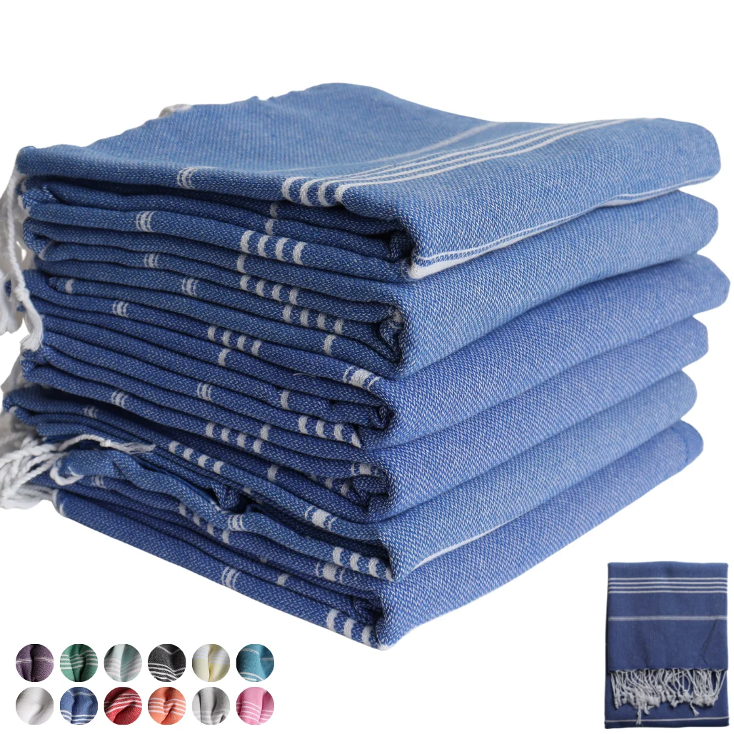 

Упаковка из 6 оригинальных турецких пляжных полотенец, доставка из Турции, производство Puskul Textile-мягкий 100% хлопок, Хаммам Peshtemal