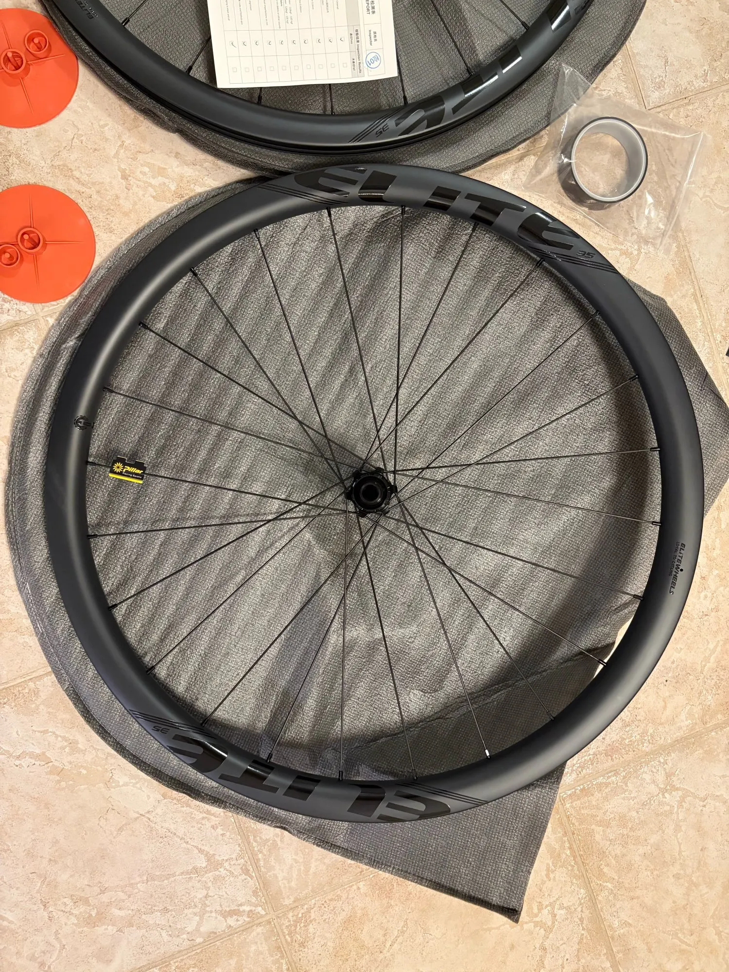 ELITEWHEELS EDGE Gravel Wheels Ultralight 1356g Road Disc Carbon