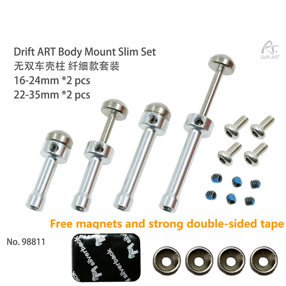 Drift ART 98811 מתקן גוף דק סט 16-24mm 2 יחידות 22-35 2 יחידות עבור DA3/DA2