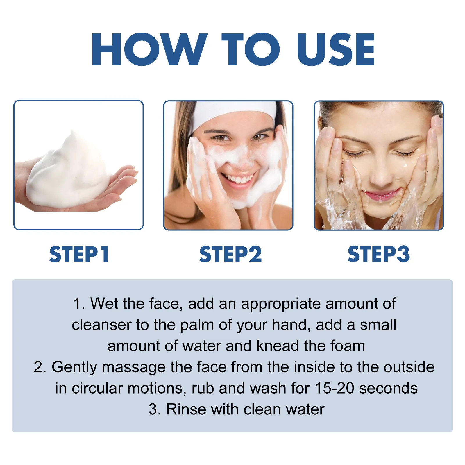EELHOE Freckle Removing Facial Cleanser Oil Control Deep Cleansing Pores Lightening Dark Spots Acne Treatment Skin Moisturizing 6