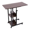 C-Shaped Side Table Adjustable, Height Adjustable C Table with Wheels and Storage Shelves for Couch Bed Recliner Density Board 4