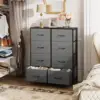 HEFPTURE 8-Drawer Storage Cabinet – Spacious Fabric Organizer with Durable Steel Frame, Ideal for Bedroom, Closet, or Office 1