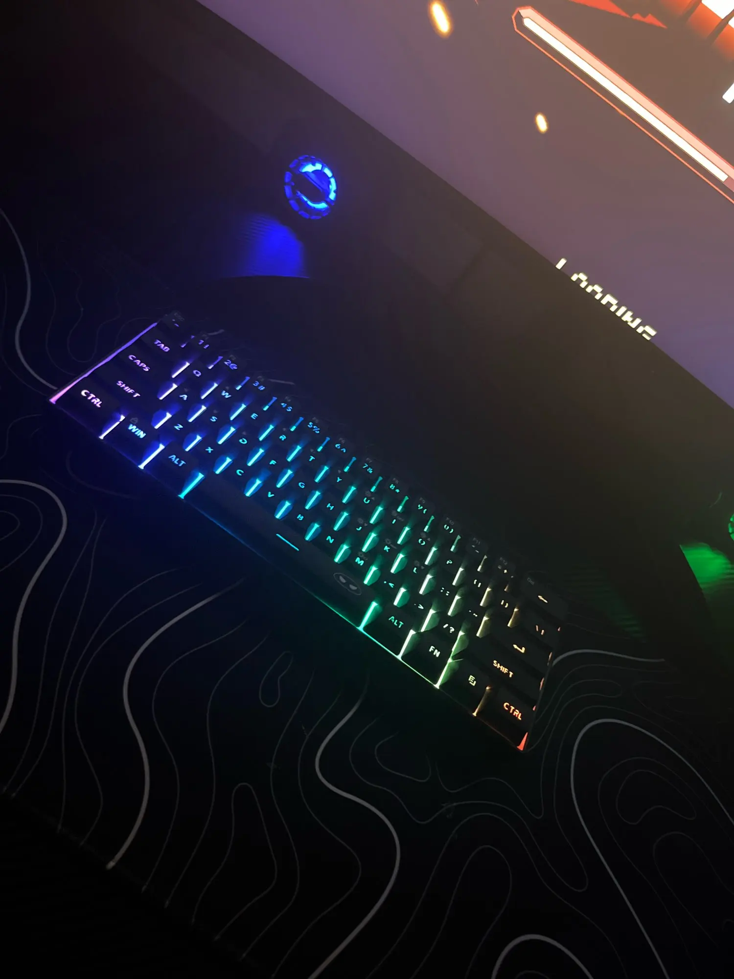 MageGee Mini 60% Gaming Keyboard, RGB Backlit 61 Key Ultra-Compact Keyboard, TS91 Ergonomic Waterproof Mechanical Feeling Office photo review