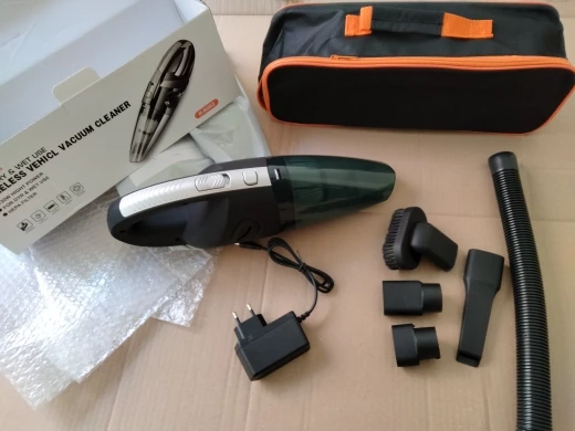 Aspiradora de mano inalámbrica, aspiradora de coche con carga USB, portátil, húmedo y seco, fuerte succión, inalámbrica, 12000pa photo review