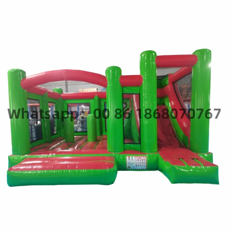 

Commercial hot-selling PVC large-scale inflatable castle trampoline slide combination YLY-053