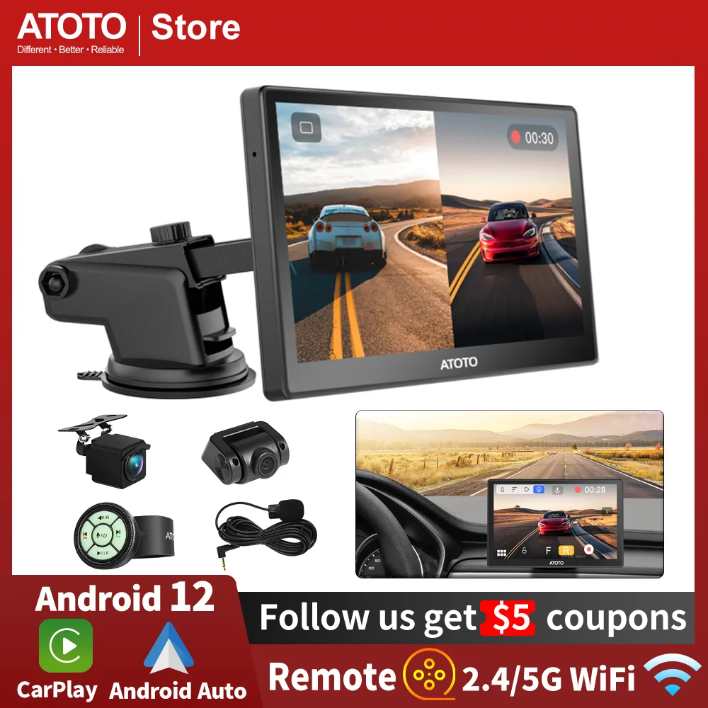 Atoto P8 7inch On-dash Car Gps Navigation Carplay & Android Car Radio Video  With Front & Rear Camera - Buy China Wholesale 7 Inch Car Stereo $139