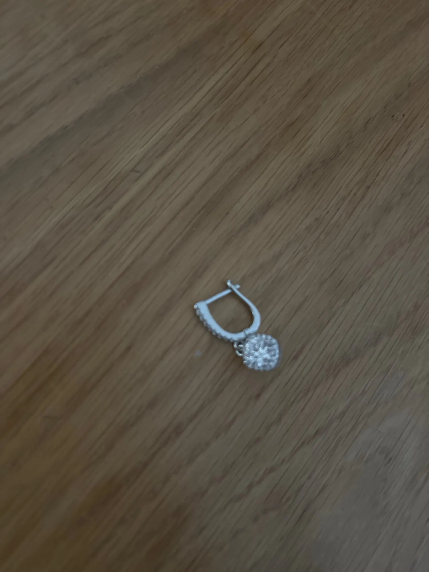 2CT Moissanite Huggie Hoop Earring photo review