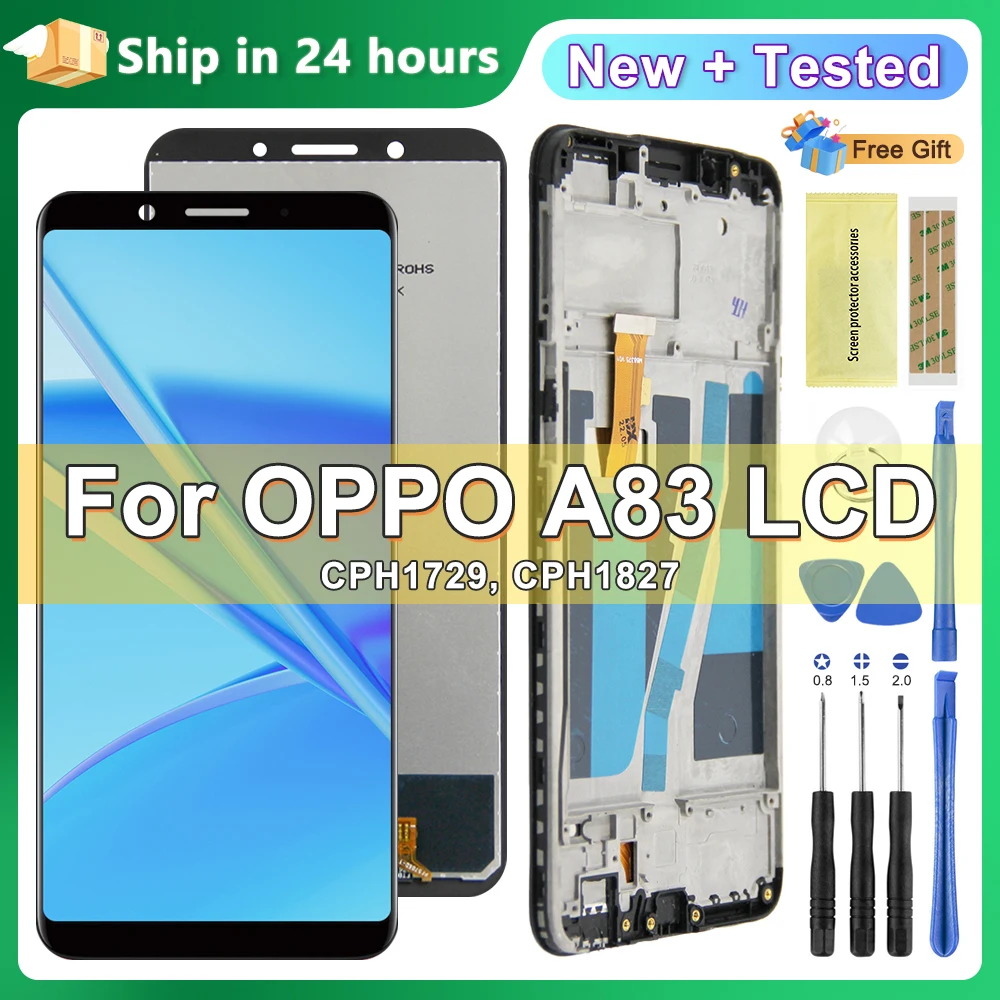 

5.7'' Original Display For OPPO A83 CPH1729 LCD Display Touch Screen Assembly Replacement parts For OPPO A83 Screen With Frame