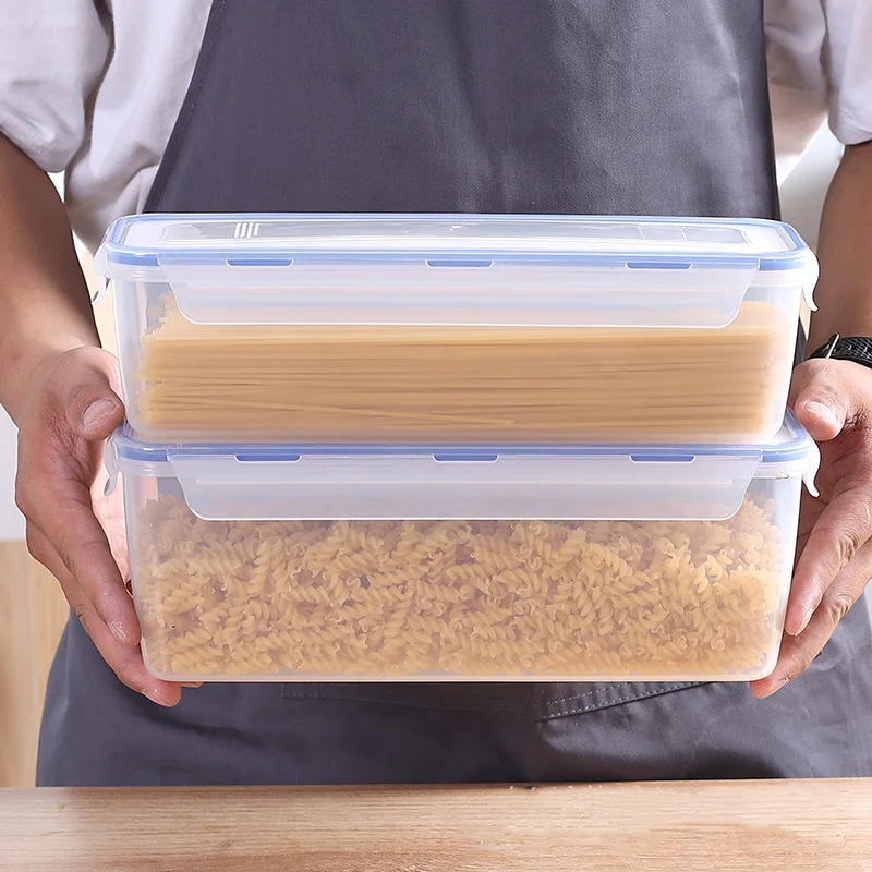 Plastic Bread Storage Box Airtight Food Storage Container Sandwich Bread Keeper with Lid Loaf Bread Container Kitchen Organizer 4