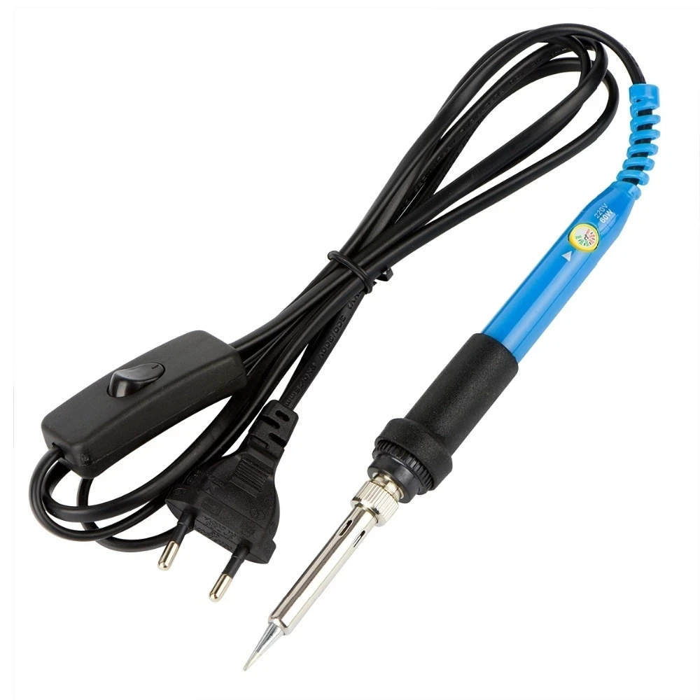 JCD 60W Soldering Iron Adjustable Temperature 110V/220V Solder Tips Wire Desoldering Pump Kit Hand Solder Welding Tools