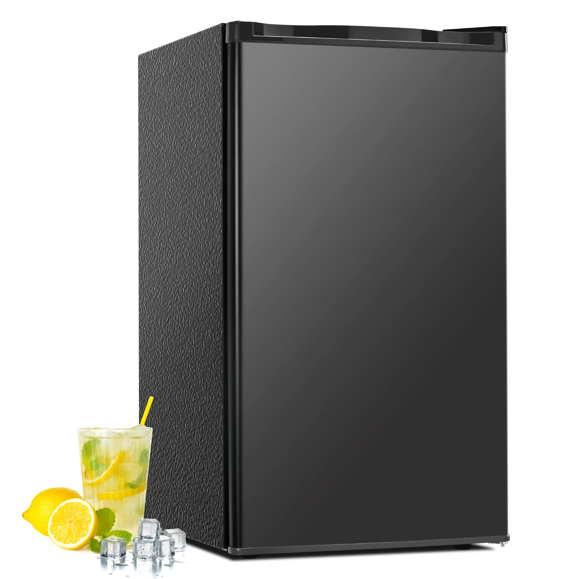 Euhomy 3.1Cu.ft Mini Fridge with Freezer, Compact Design Mini Refrigerator with Single Door for Home/Office/Dorm/Bar,Black